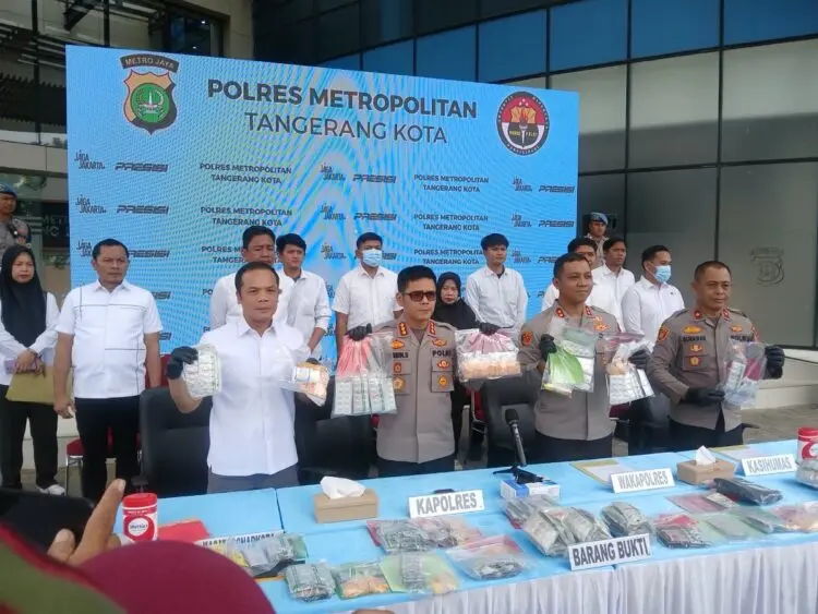 September, Polres Metro Tangerang Kota Ungkap 37 Kasus Narkoba, 44 Tersangka Diciduk